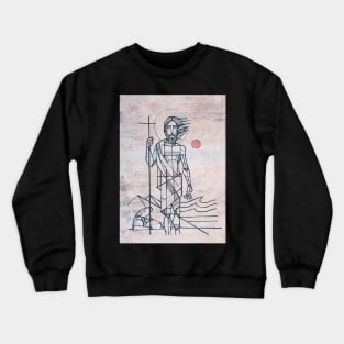 Hand drawn illustration of saint john the baptist Crewneck Sweatshirt